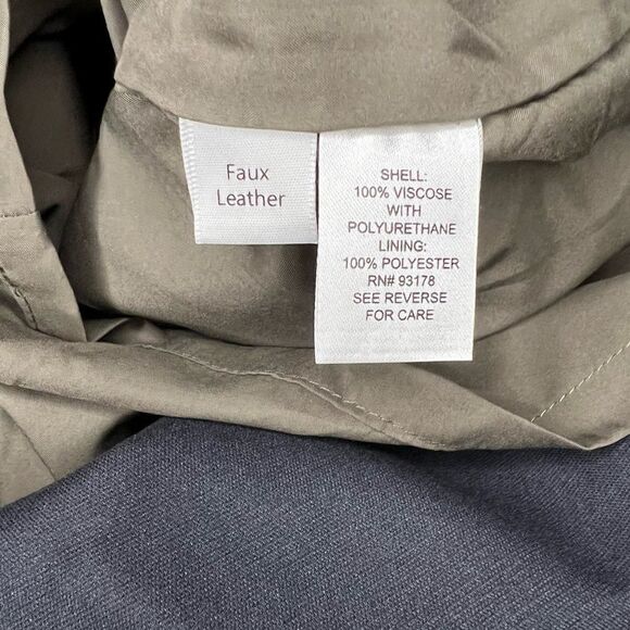 Truth by Republic Faux Leather Miniskirt in Moss Green - Picture 7 of 8